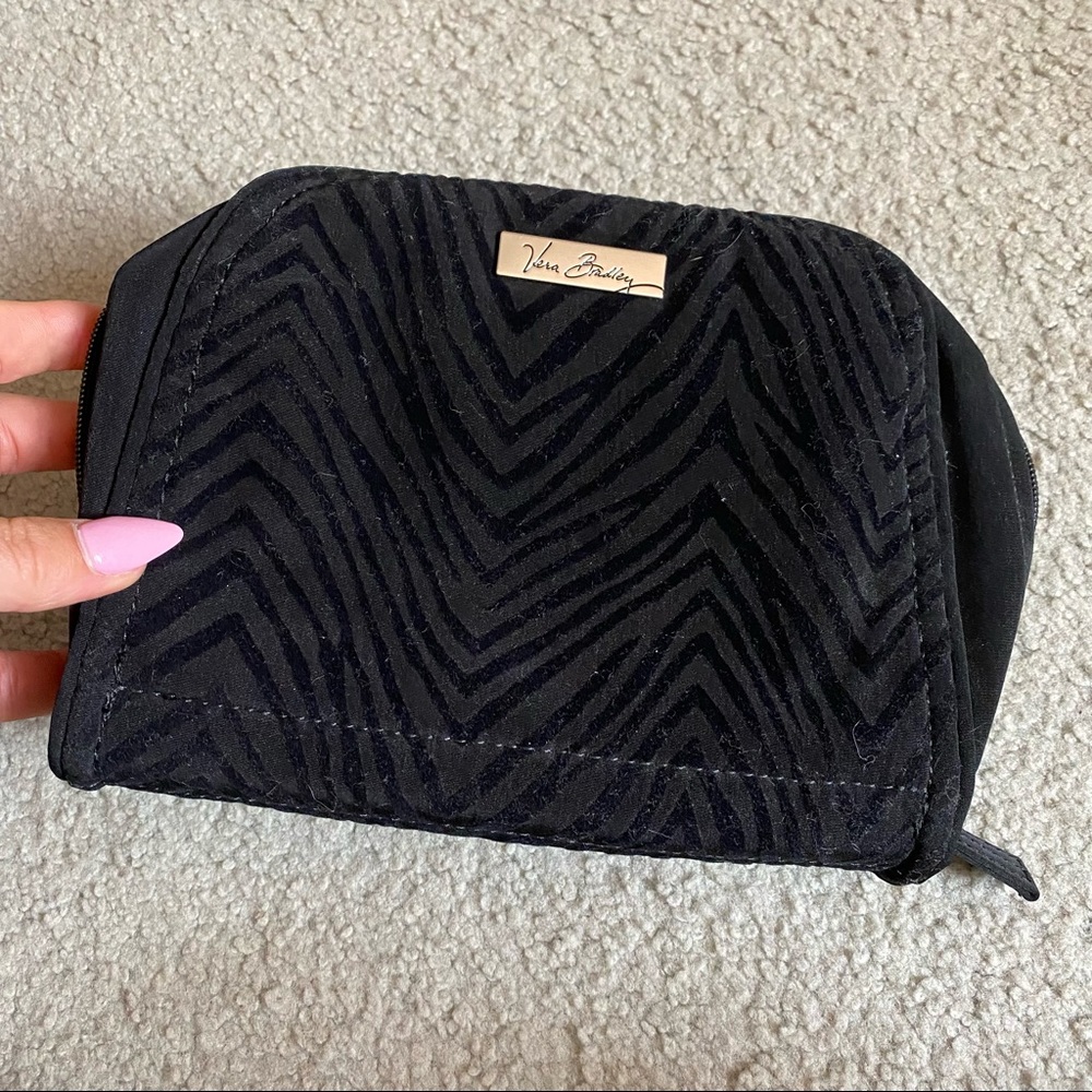 Vera Bradley black cosmetic case
